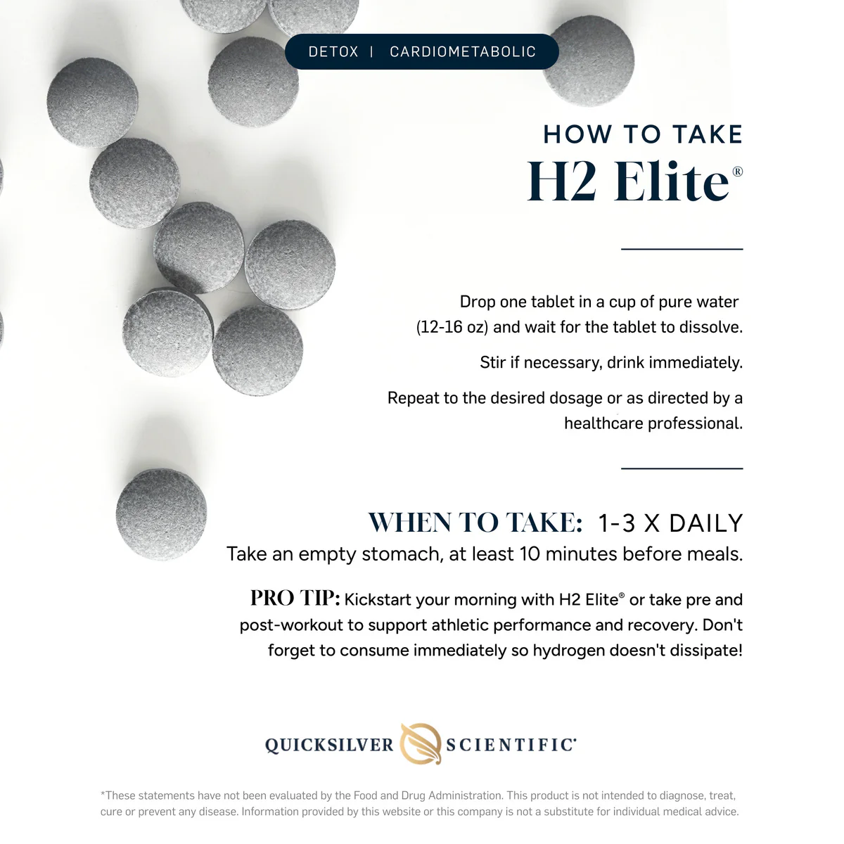 H2 Elite® 60 Tablets - Image 3